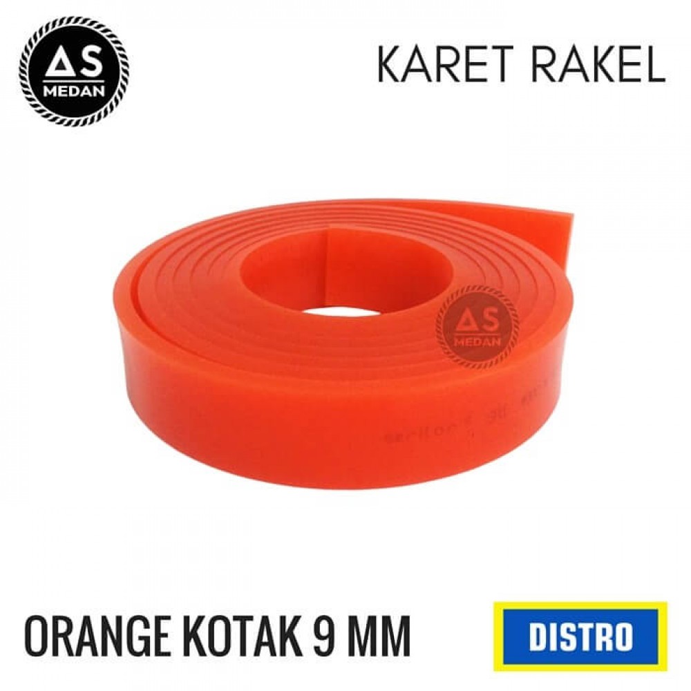 Karet Rakel Orange Papak 9mm